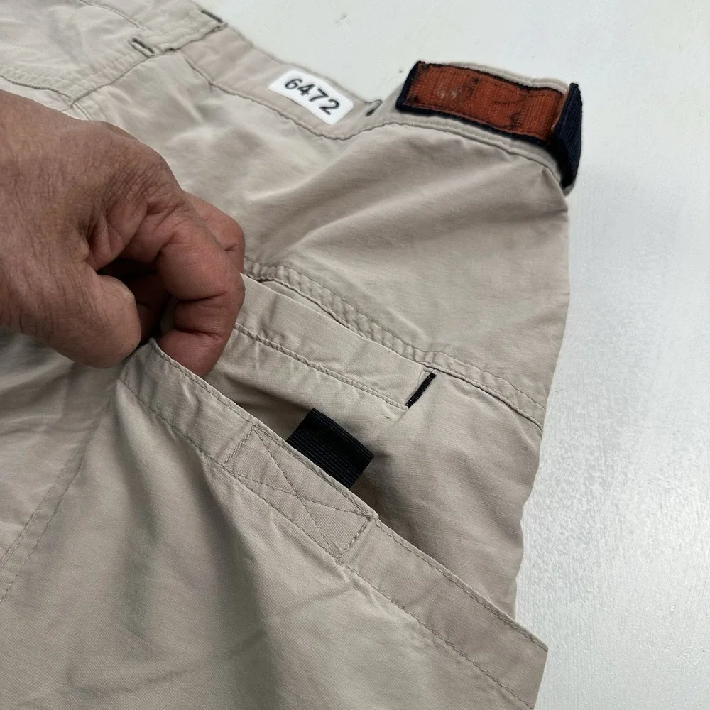 VTG 90s‎ Y2K Sonoma Paratrooper Pants Men Fits 33x30 Tan Beige Parachute Cargo